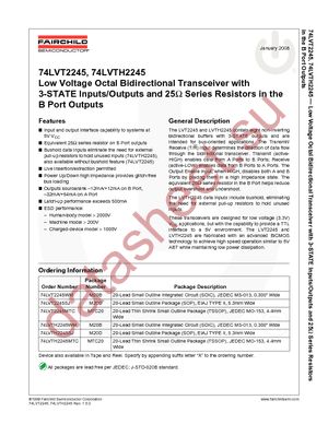 74LVTH2245WMX datasheet  